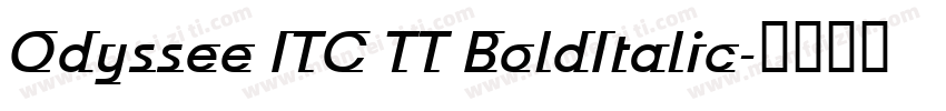 Odyssee ITC TT BoldItalic字体转换